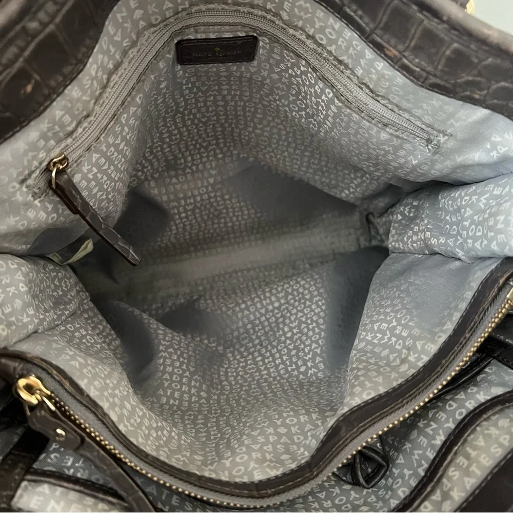 Kate Spade Vanston Croc Embossed Jackson Work Tote/Purse